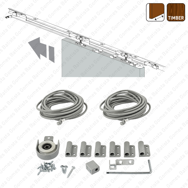 Sistema auto-fecho para portas de correr - 40 a 120kg